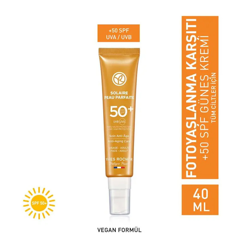 Солнцезащитный крем Yves Rocher Solaire Peau Parfaite SPF 50 40 мл