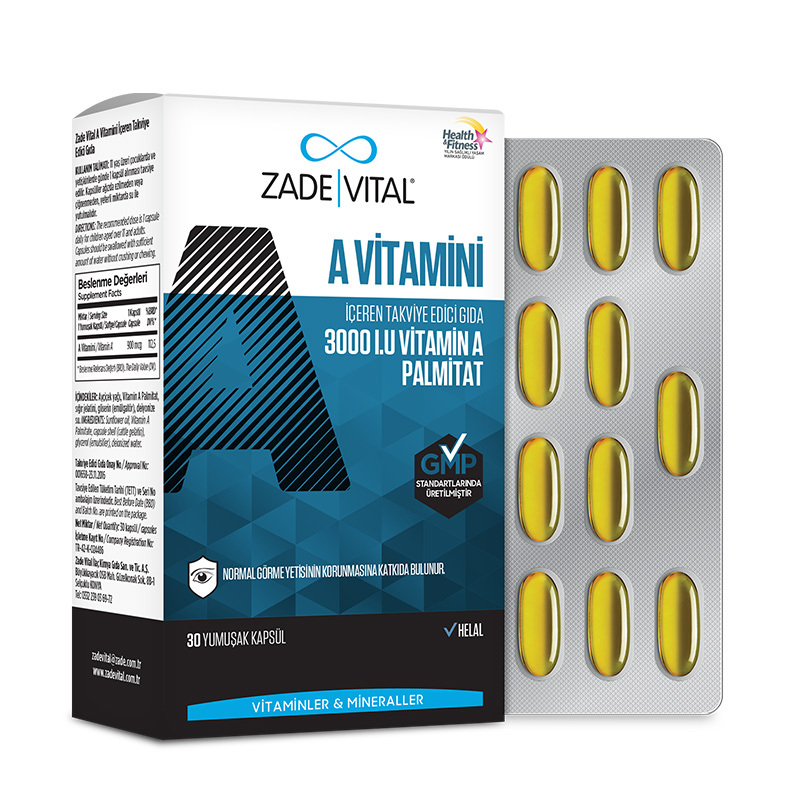 Витамин А 30 мягких капсул от Zade Vital