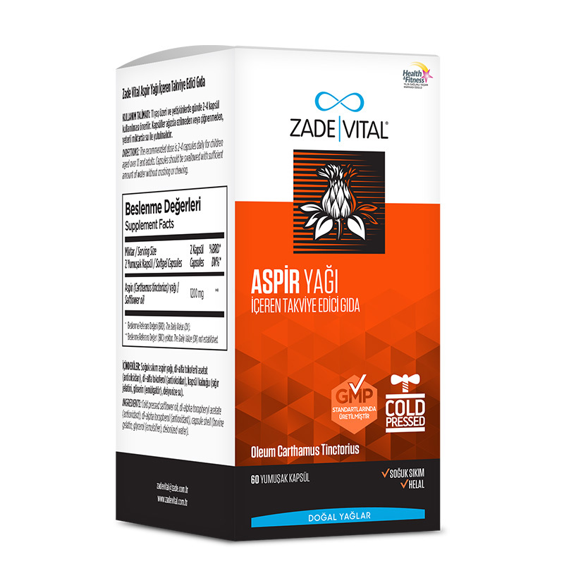 Zade Vital Safflower Oil 60 soft Capsules