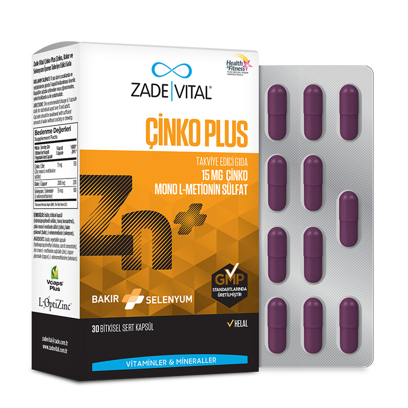Zade Vital Zinc Plus Supplementary Food 30 capsules