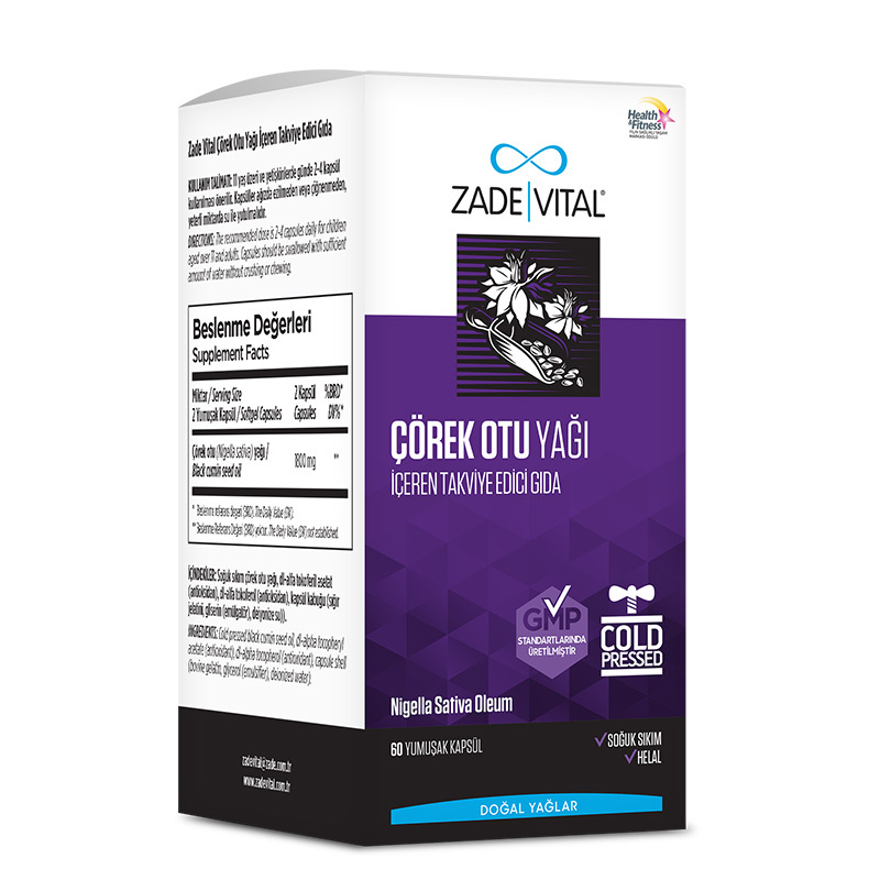Zade Vital Black Cumin Oil Blister 60 capsules