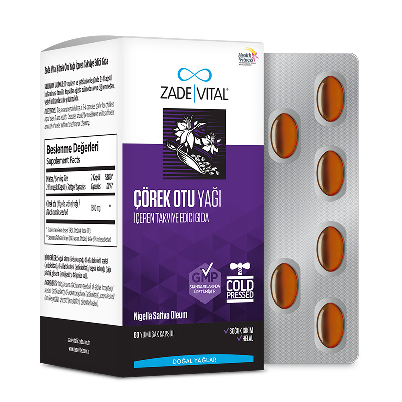 Zade Vital Black Cumin Oil Blister 60 capsules