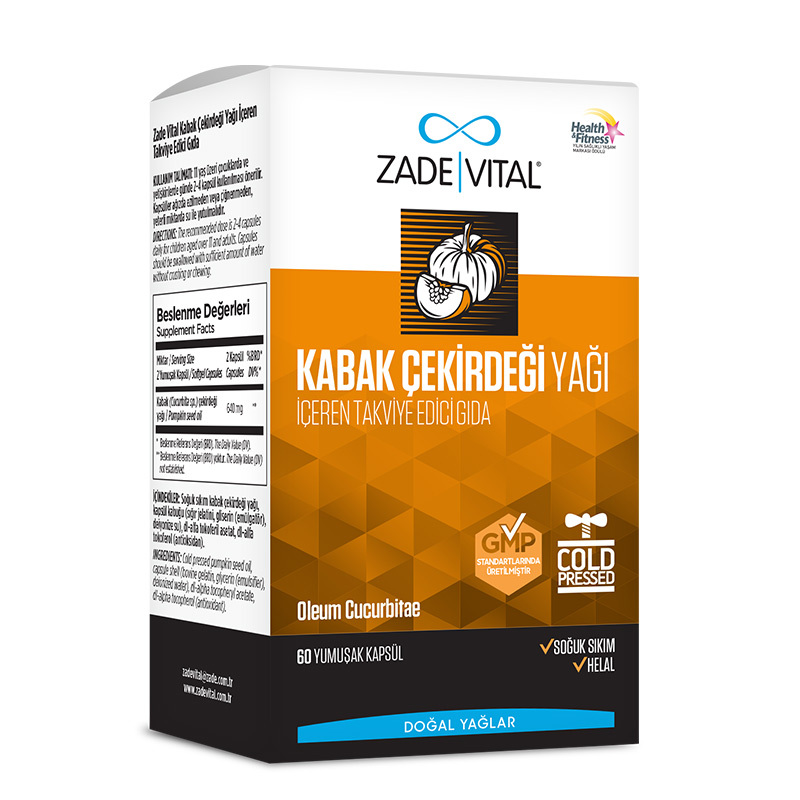 Zade Vital Pumpkin Seed Oil 320 mg 60 capsules
