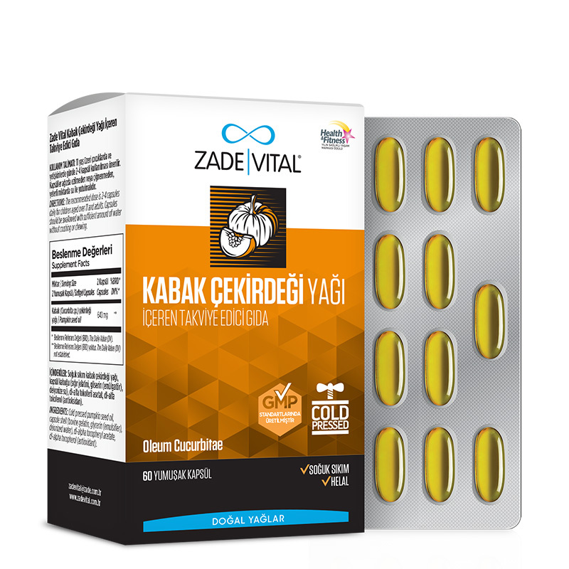 Zade Vital Pumpkin Seed Oil 320 mg 60 capsules