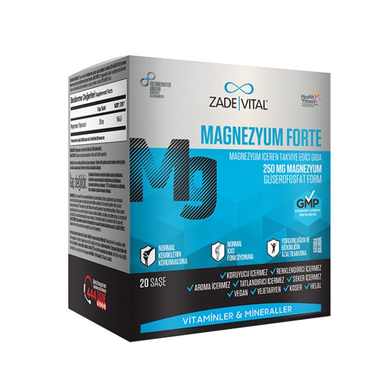 Zade Vital Magnesium Forte Supplementary Food 20 chassis