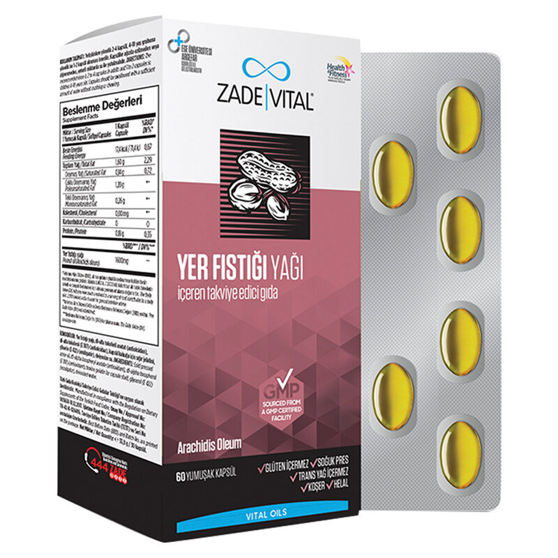 Zade Vital Peanut Oil 60 soft Box Capsules