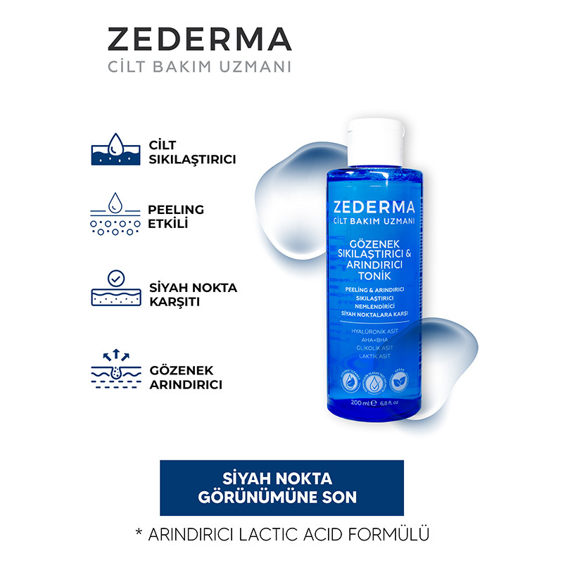 Тоник для сужения пор и очищения Zederma 200 мл