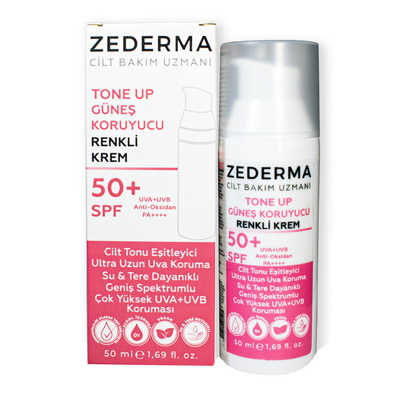 Zederma Tone Up Spf 50 sunscreen Tinted Cream 50 ml